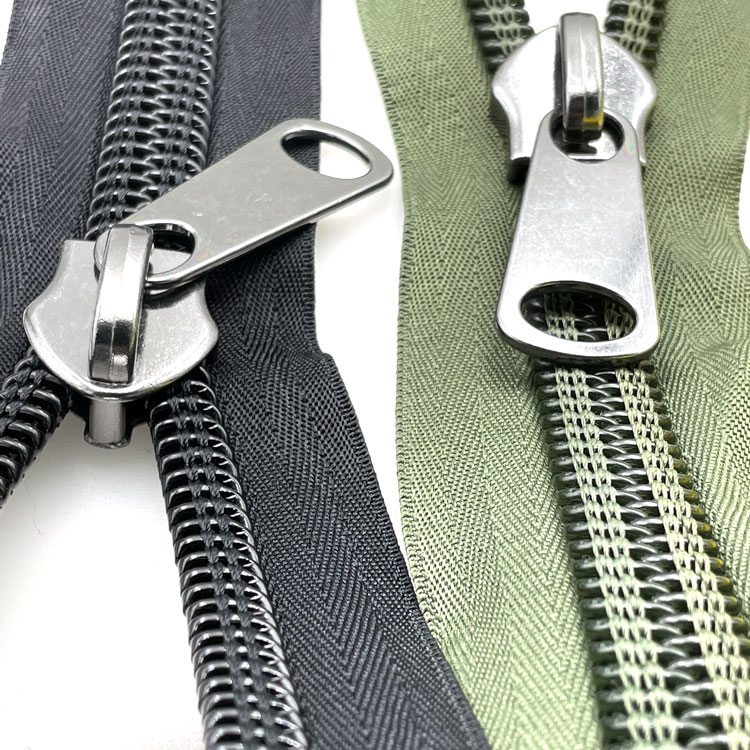 15# Heavy duty nylon close end tent zipper with long puller slider